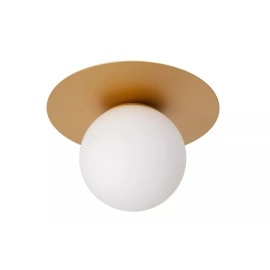 Griestu lampa TRICIA Ø25 cm 1xE27 15W matēta zelta/misiņa (Lucide)