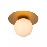 Griestu lampa TRICIA Ø25 cm 1xE27 15W matēta zelta/misiņa (Lucide)