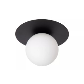 Griestu lampa TRICIA Ø25 cm 1xE27 15W melna (Lucide)