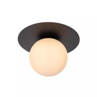 Griestu lampa TRICIA Ø25 cm 1xE27 15W melna (Lucide)