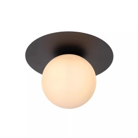 Griestu lampa TRICIA Ø25 cm 1xE27 15W melna (Lucide)
