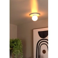 Griestu lampa TRICIA Ø25 cm 1xE27 15W balta (Lucide)