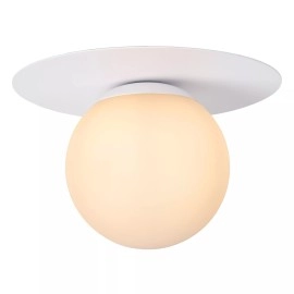 Griestu lampa TRICIA Ø25 cm 1xE27 15W balta (Lucide)
