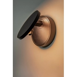 UFOR LED dim-to-warm sienas lampa Ø12 cm melna (Lucide)