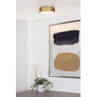 UNAR griestu lampa Ø20 cm LED 3 StepDim 12W 2700K matēta zelta/misiņa (Lucide)