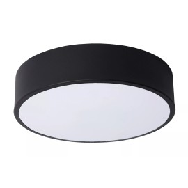 UNAR griestu lampa Ø20 cm LED 3 StepDim 12W 2700K melna (Lucide)