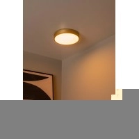 UNAR griestu lampa Ø30 cm LED 3 StepDim 18W 2700K matēta zelta/misiņa (Lucide)