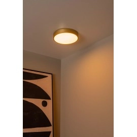UNAR griestu lampa Ø30 cm LED 3 StepDim 18W 2700K matēta zelta/misiņa (Lucide)