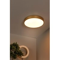 UNAR griestu lampa Ø39,5 cm LED 3 StepDim 24W 2700K matēta zelta/misiņa (Lucide)