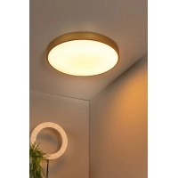 UNAR griestu lampa Ø49,5 cm LED 3 StepDim 36W 2700K matēta zelta/misiņa (Lucide)