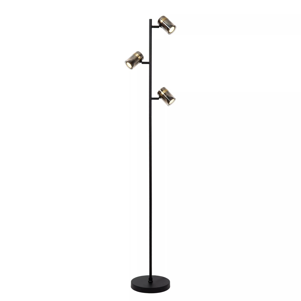 Stāvlampa UPTON 3xGU10 40W dūmu pelēka (Lucide)