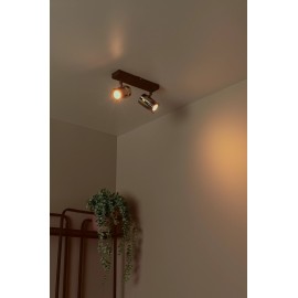 Griestu prožektors UPTON 2xGU10 40W dūmu pelēka (Lucide)