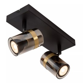 Griestu prožektors UPTON 2xGU10 40W dūmu pelēka (Lucide)