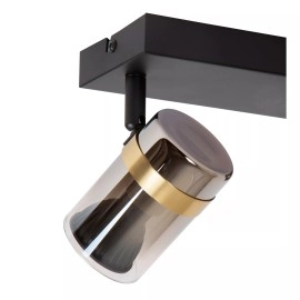 Griestu prožektors UPTON 2xGU10 40W dūmu pelēka (Lucide)