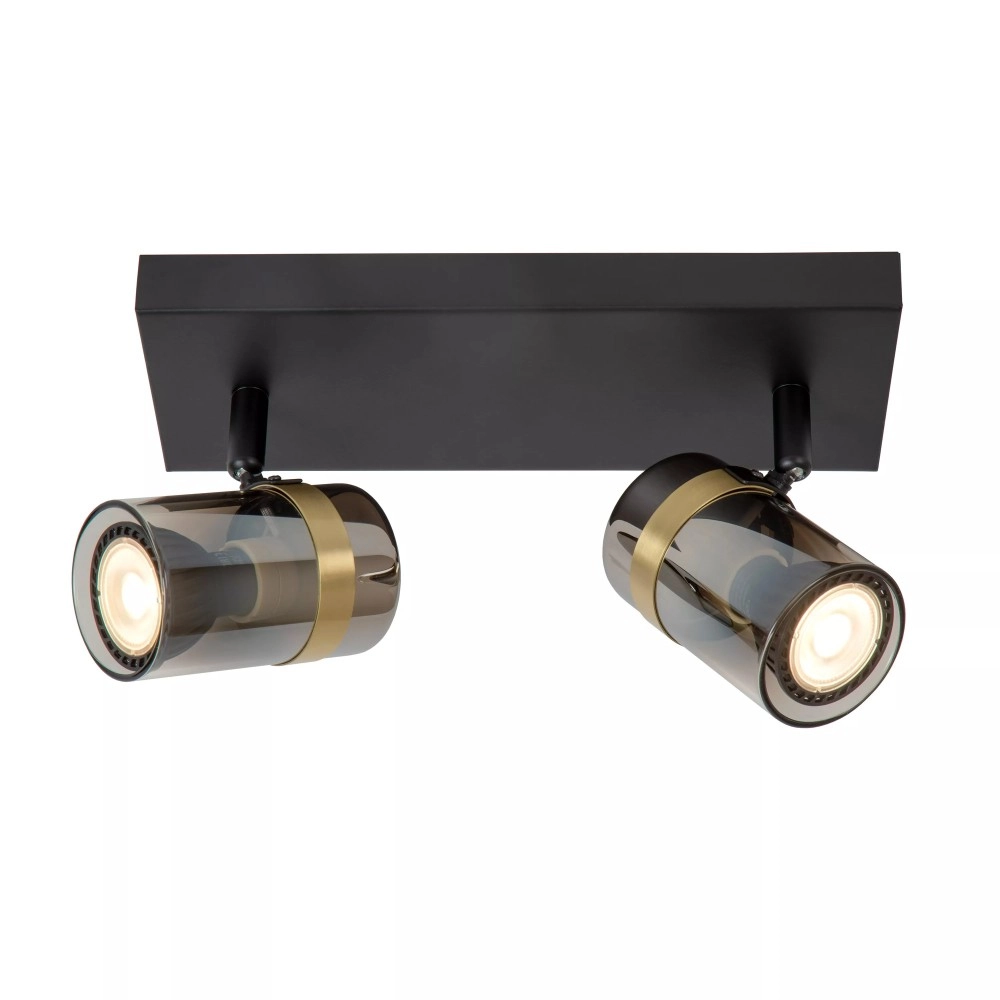 Griestu prožektors UPTON 2xGU10 40W dūmu pelēka (Lucide)