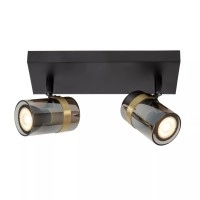 Griestu prožektors UPTON 2xGU10 40W dūmu pelēka (Lucide)