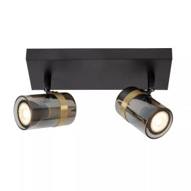 Griestu prožektors UPTON 2xGU10 40W dūmu pelēka (Lucide)