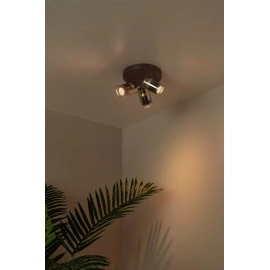 Griestu prožektors UPTON 3xGU10 40W dūmu pelēka (Lucide)