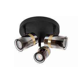 Griestu prožektors UPTON 3xGU10 40W dūmu pelēka (Lucide)