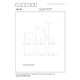 VELAS galda lampu komplekts 3 gab. Ø8 cm LED 2700K dūmu pelēka (Lucide)