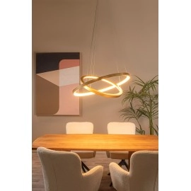 VIDAL piekaramā lampa Ø78 cm LED 92 W matēta zelta/misiņa (Lucide)