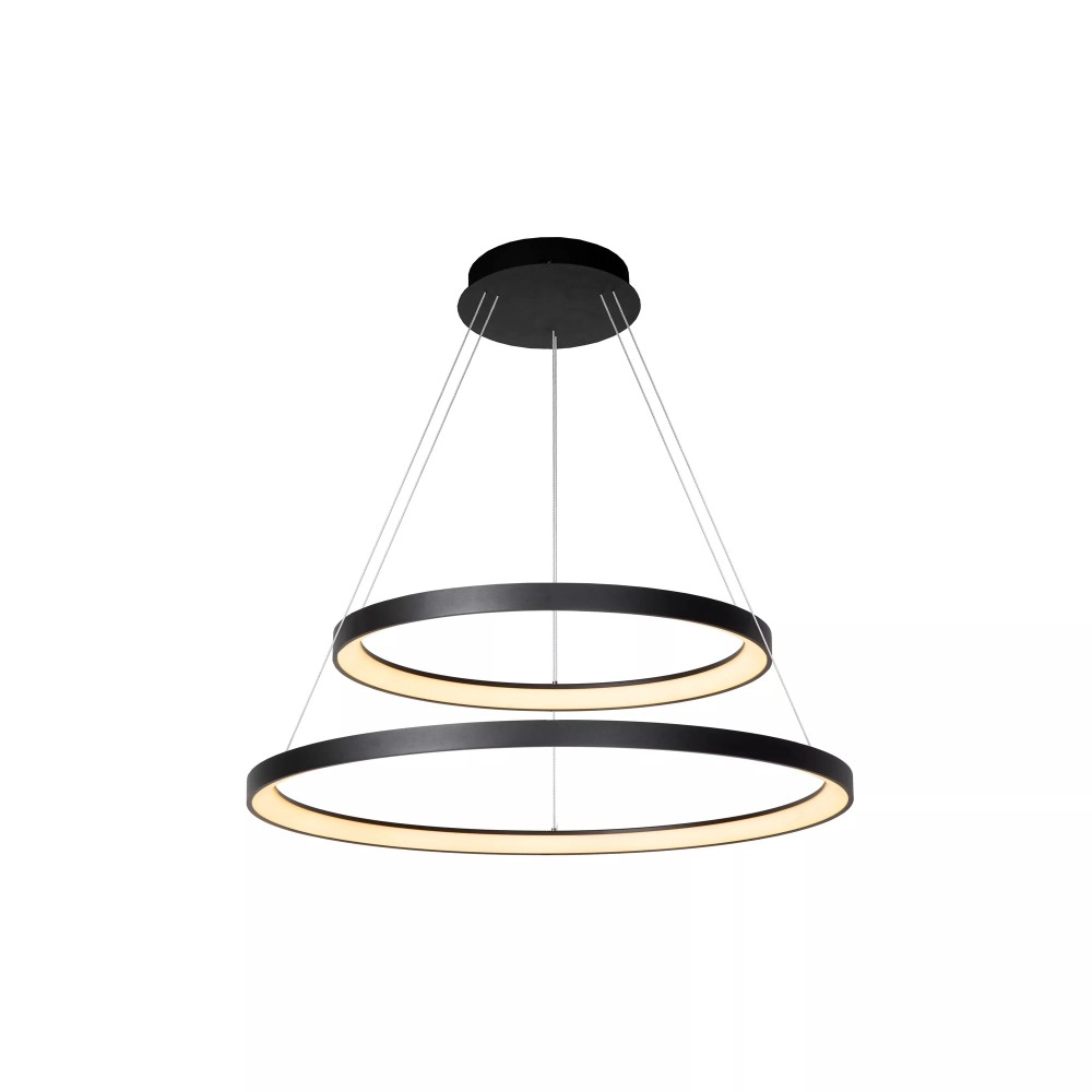 VIDAL piekaramā lampa Ø78 cm LED 92 W 2700 K melna (Lucide)