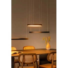 VIDAL piekaramā lampa LED dim. 1x120W melna (Lucide)