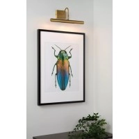 VINZ gleznas lampa 2 x 28 W G9 matēta zelta/misiņa (Lucide)