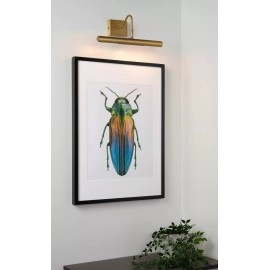 VINZ gleznas lampa 2 x 28 W G9 matēta zelta/misiņa (Lucide)