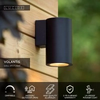 VOLANTIS āra sienas spot gaismeklis 1×40W E27 melna (Lucide)