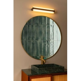 WANDA vannas istabas sienas lampa LED 15 W 3000 K melna (Lucide)