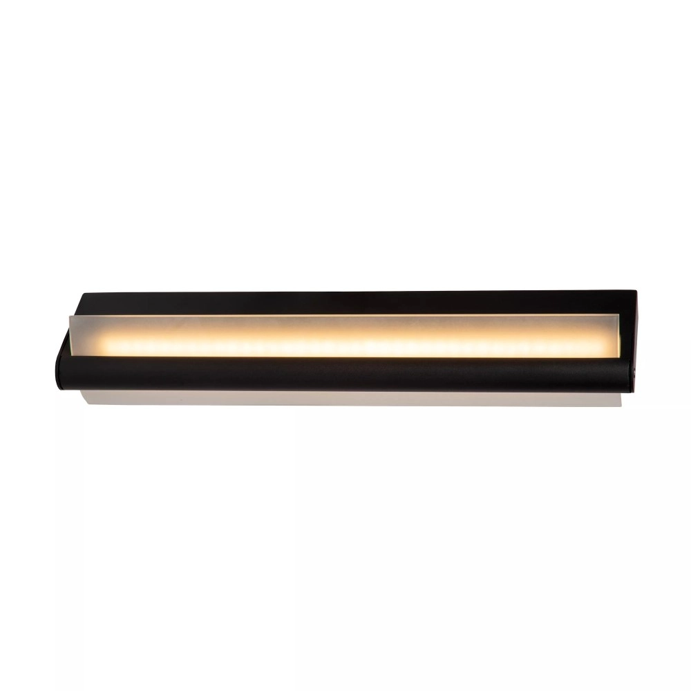 WANDA vannas istabas sienas lampa LED 15 W 3000 K melna (Lucide)