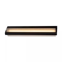 WANDA vannas istabas sienas lampa LED 15 W 3000 K melna (Lucide)