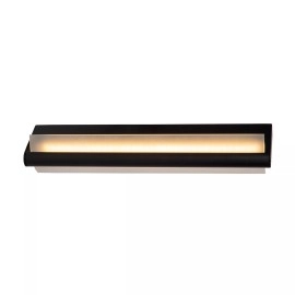 WANDA vannas istabas sienas lampa LED 15 W 3000 K melna (Lucide)