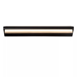 WANDA vannas istabas sienas lampa LED 19 W 3000 K melna (Lucide)