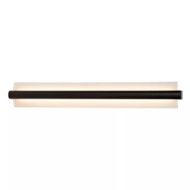 WANDA vannas istabas sienas lampa LED 19 W 3000 K melna (Lucide)