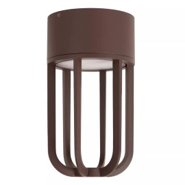 WELLS āra griestu lampa Ø10 cm LED 8W 2700K IP54 rūsganbrūna (Lucide)