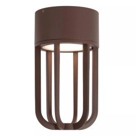 WELLS āra griestu lampa Ø10 cm LED 8W 2700K IP54 rūsganbrūna (Lucide)