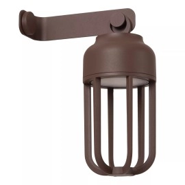 WELLS uzlādējama āra sienas lampa LED 5W CCT IP54 rūsganbrūna (Lucide)