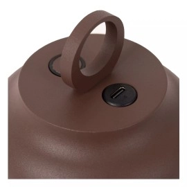 WELLS uzlādējama āra sienas lampa LED 5W CCT IP54 rūsganbrūna (Lucide)