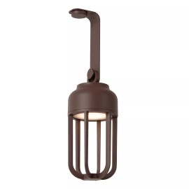 WELLS uzlādējama āra sienas lampa LED 5W CCT IP54 rūsganbrūna (Lucide)