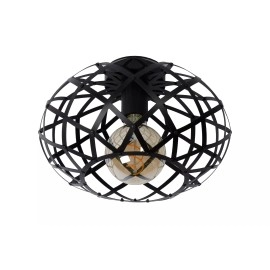 WOLFRAM griestu lampa Ø30 cm 1 x E27 melna (Lucide)