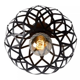 WOLFRAM griestu lampa Ø30 cm 1 x E27 melna (Lucide)