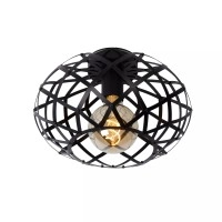 WOLFRAM griestu lampa Ø30 cm 1 x E27 melna (Lucide)