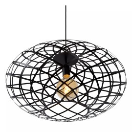 WOLFRAM piekaramā lampa Ø65 cm 1xE27 melna (Lucide)