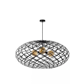 WOLFRAM piekaramā lampa Ø100 cm 3xE27 melna (Lucide)