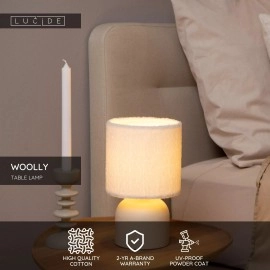 WOOLLY galda lampa Ø16 cm E14 krēmkrāsa (Lucide)