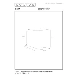 Sienas lampa XERA 1xG9 42W melna (Lucide)