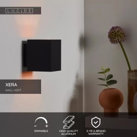 Sienas lampa XERA 1xG9 42W melna (Lucide)