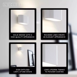 XERA sienas lampa 1xG9 balta (Lucide)